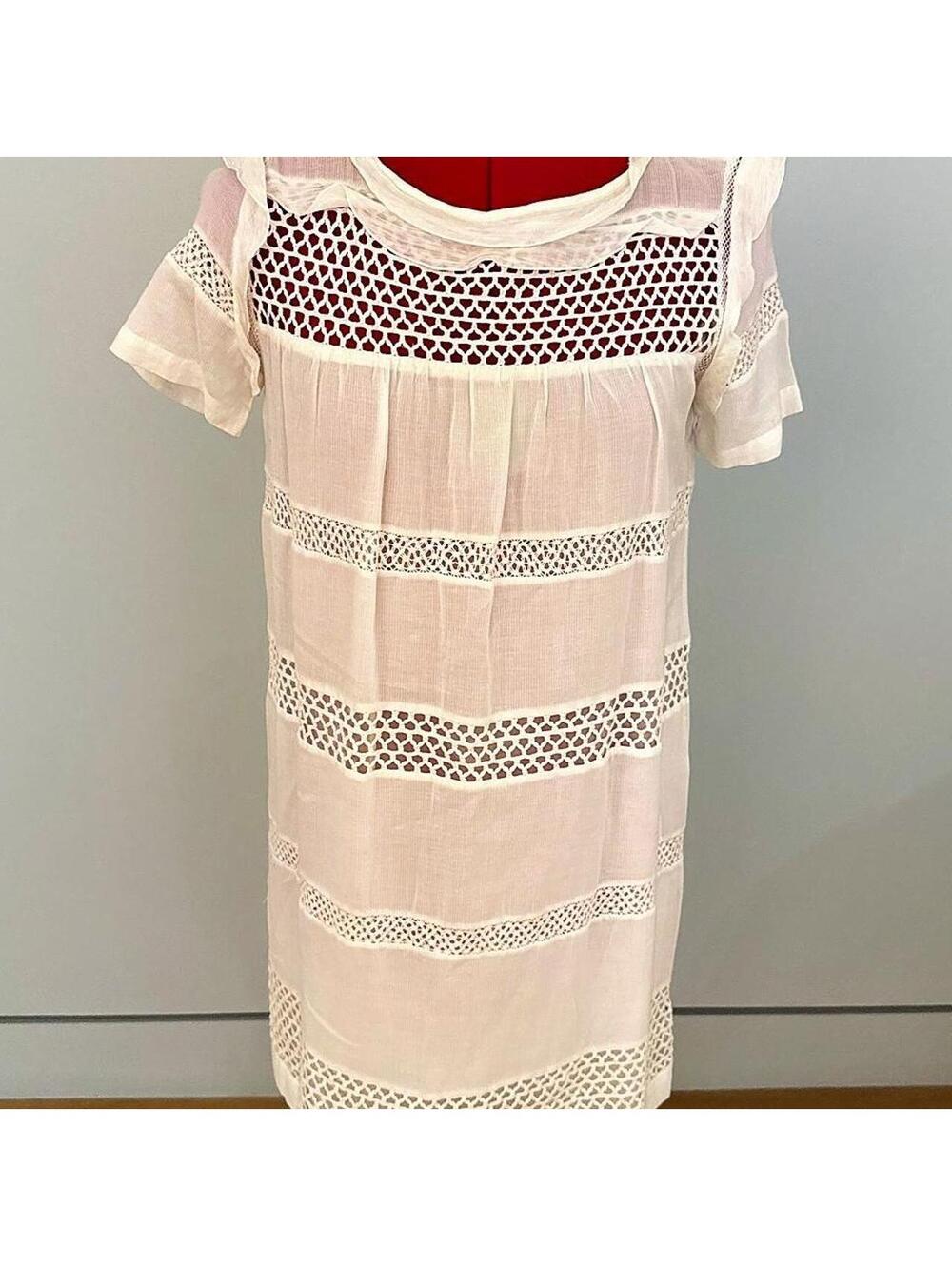 Isabel Marant Women's Cream and White Dress
